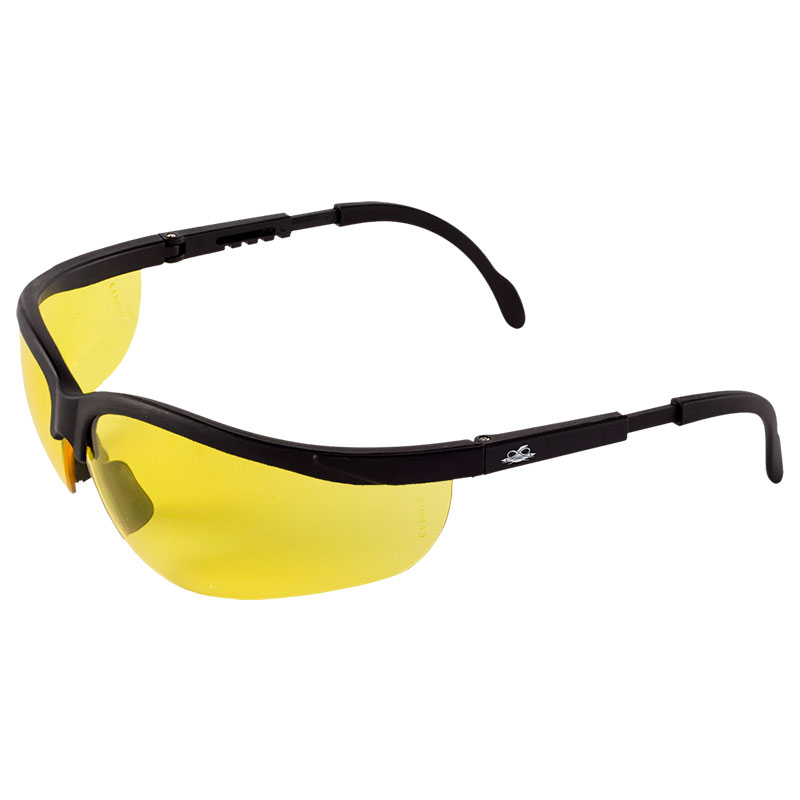 Picuda Safety Glasses. Lens: Yellow. Frame: Matte Black, 12/Cs