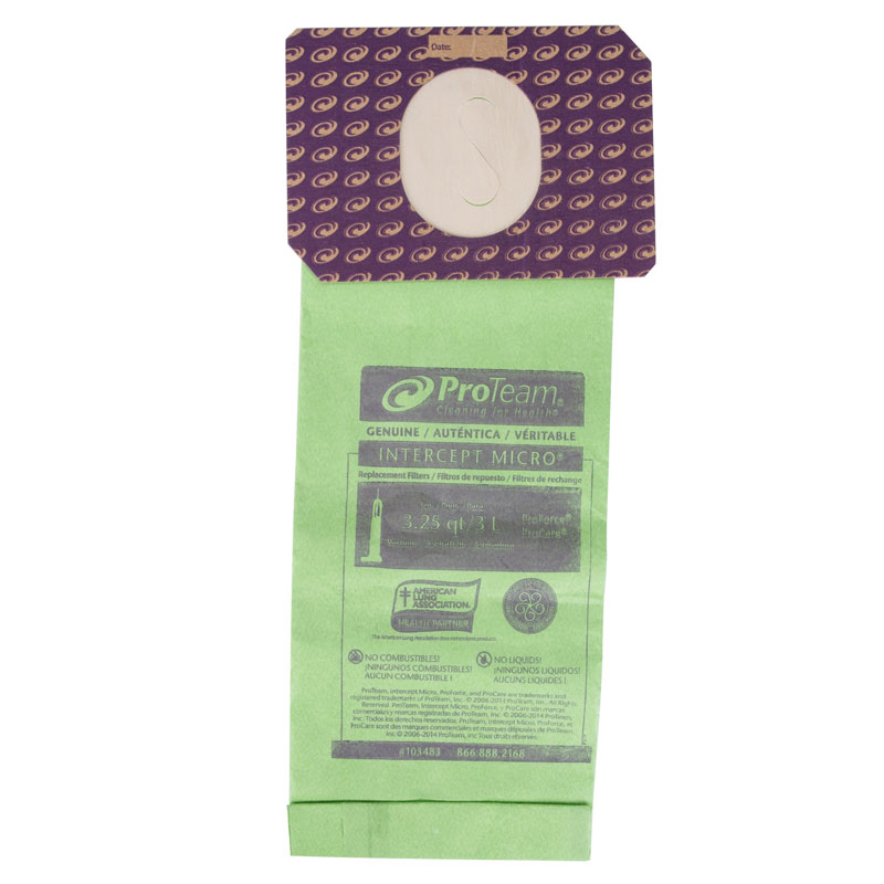 ProTeam 103483 PRO Filter ProForce Upright Intercept Micro Filter Vacuum Bags. 10/Pack