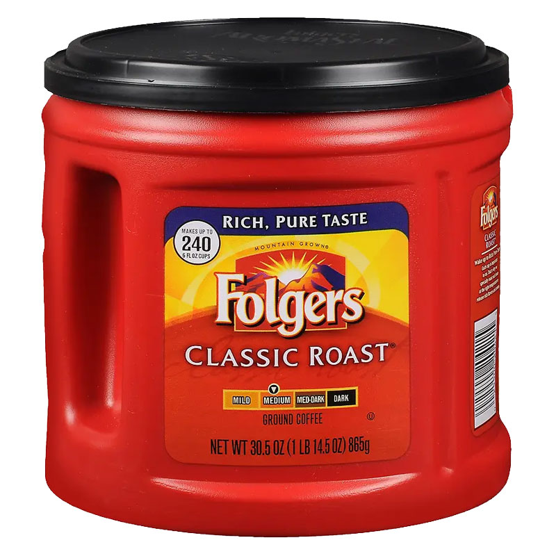 Folgers® Classic Roast Coffee. 30.5oz. 6/Ea