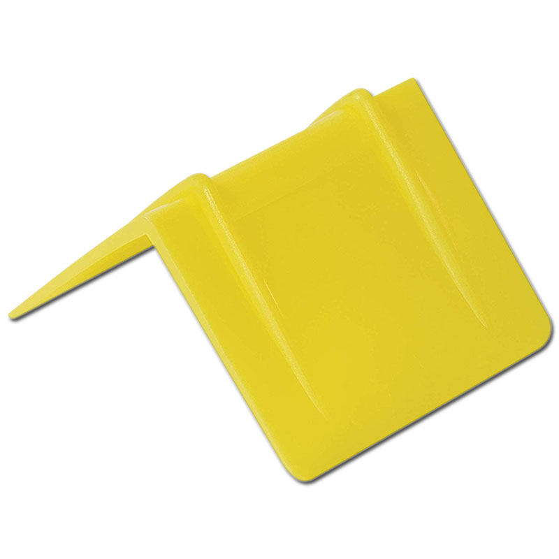 2-1/2" x 2" - Yellow Plastic Strap Guards. 1000/Cs
