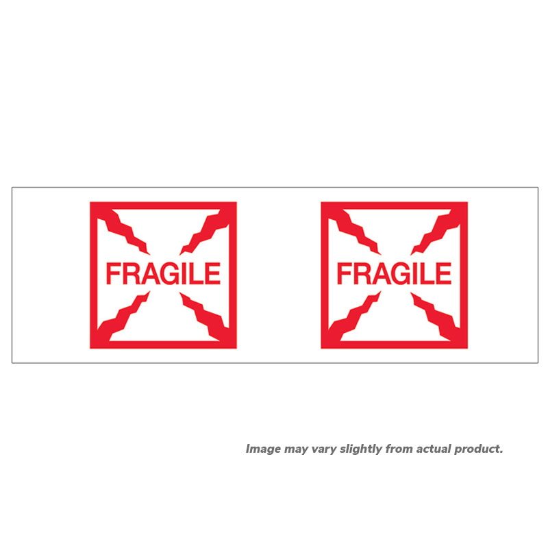 2" x 55 yds. "Fragile (Box)" pre-printed tape. 36/cs