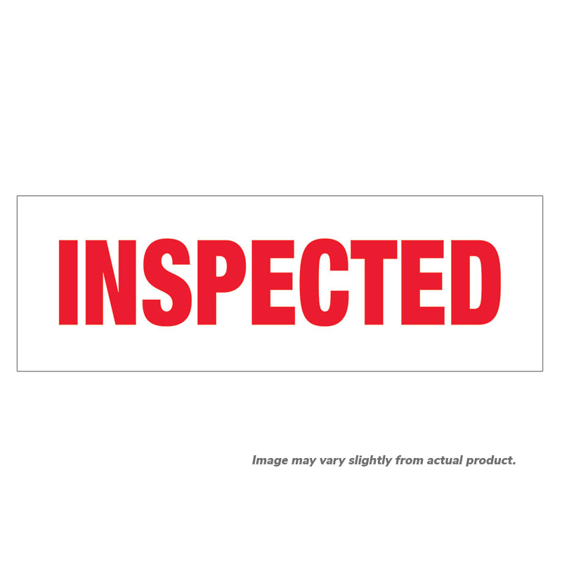2" x 110 yds. "Inspected" pre-printed tape. 36/cs