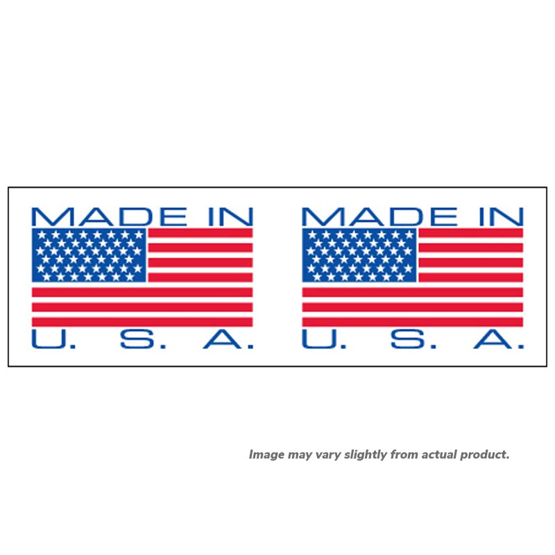 2" x 110 yds. "Made in USA" pre-printed tape. 36/cs