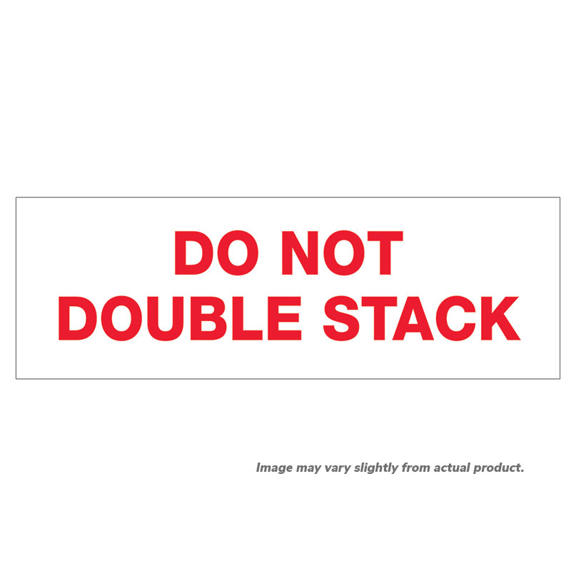 2" x 110 yds. "Do Not Double Stack" pre-printed tape. 36/cs