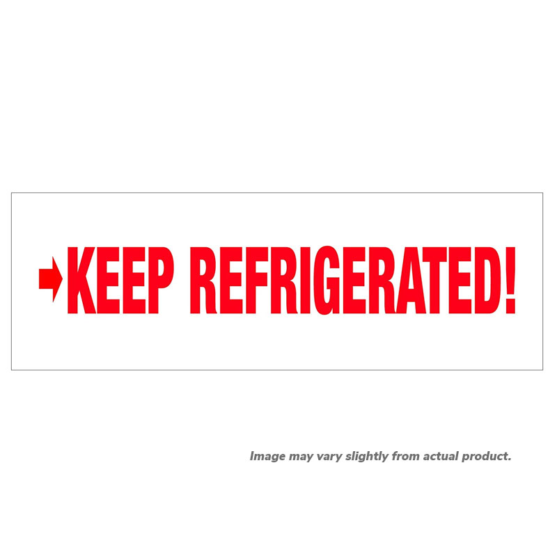 2" x 110 yds. "Keep Refrigerated" pre-printed tape. 36/cs