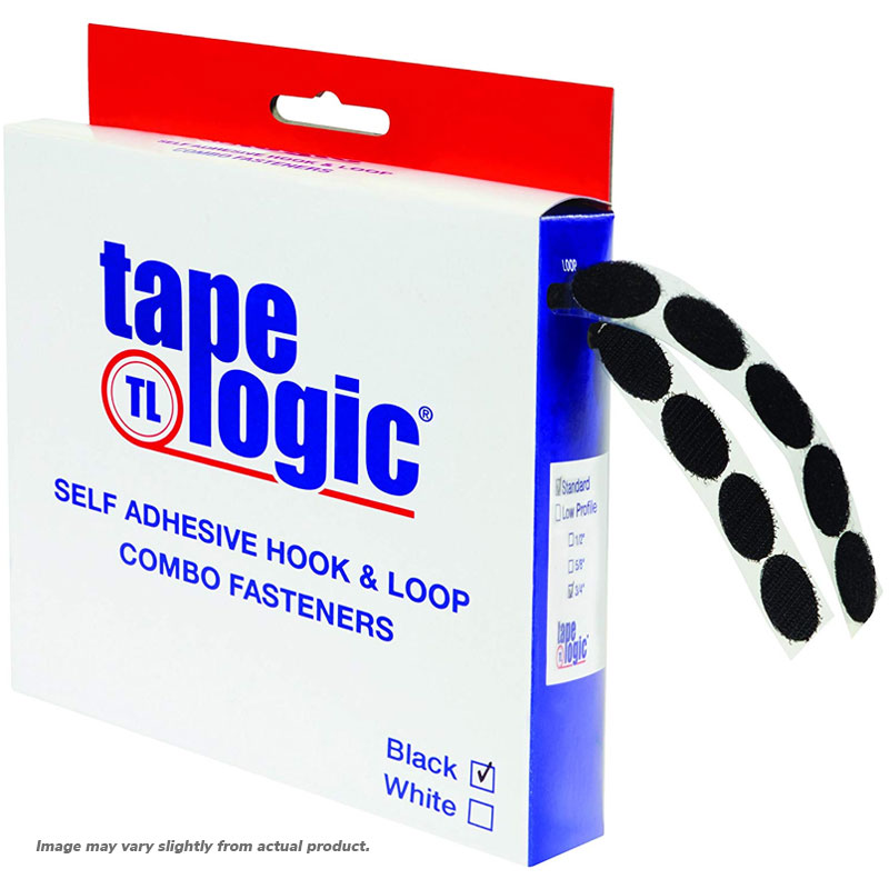 3/4" Black Dots Combo PackVelcro Tape by Tape Logic. 200/C
