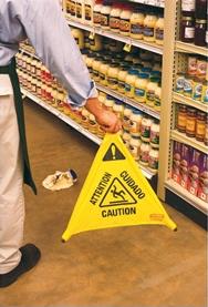 Rubbermaid Safety Signs popped up and mount