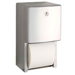 Surface Mount Two Roll Stainless Steel Bath Tissue Dispenser