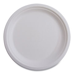 6" Eco-Products® Compostable Sugercane Plate 1000/Cs