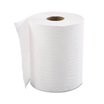 8" x 800'  White Hardwound Roll Towel. 6/Cs