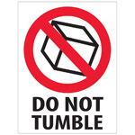 3" x 4" - "Do Not Tumble" Label (International). 500/Roll