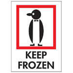 3" x 4" - "Keep Frozen" Label (International). 500/Roll