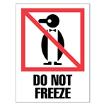 3" x 4" - "Do Not Freeze" Label (International). 500/Roll