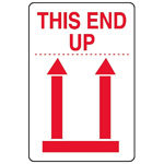 2" x 3" - "This End Up" Label (International). 500/Roll
