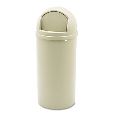 Marshal® Classic Container. 15 Gallon. Beige. 1/Ea