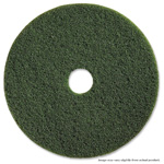 17" Green Scrubbing Floor Pad. 5/Cs