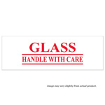 2" x 55 yds. "Glass - Handle With Care" pre-printed tape. 36/cs