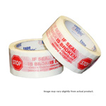 2" x 110 yds. "Stop if Seal is Broken" with stop sign pre-printed tape. 36/cs