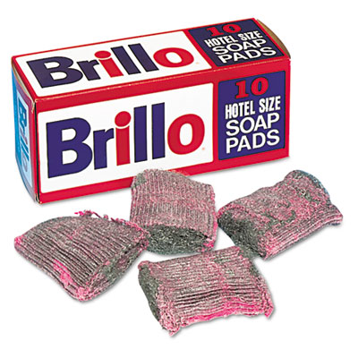 Brillo Steel Wool Soap Pads, 120/Cs