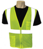 Class 2 Mesh Reflective Velcro Lime Safety Vest -  Large 1/Ea
