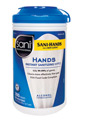Sani-Hands® Hand Sanitizing Wipes. 300/Canister. 6/Cs.