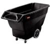 Structural Foam Tilt Trucks. 600 Lb. Capacity. Black. 1/Ea