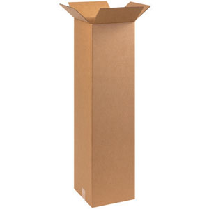 10" x 10" x 40" Tall Corrugated Box