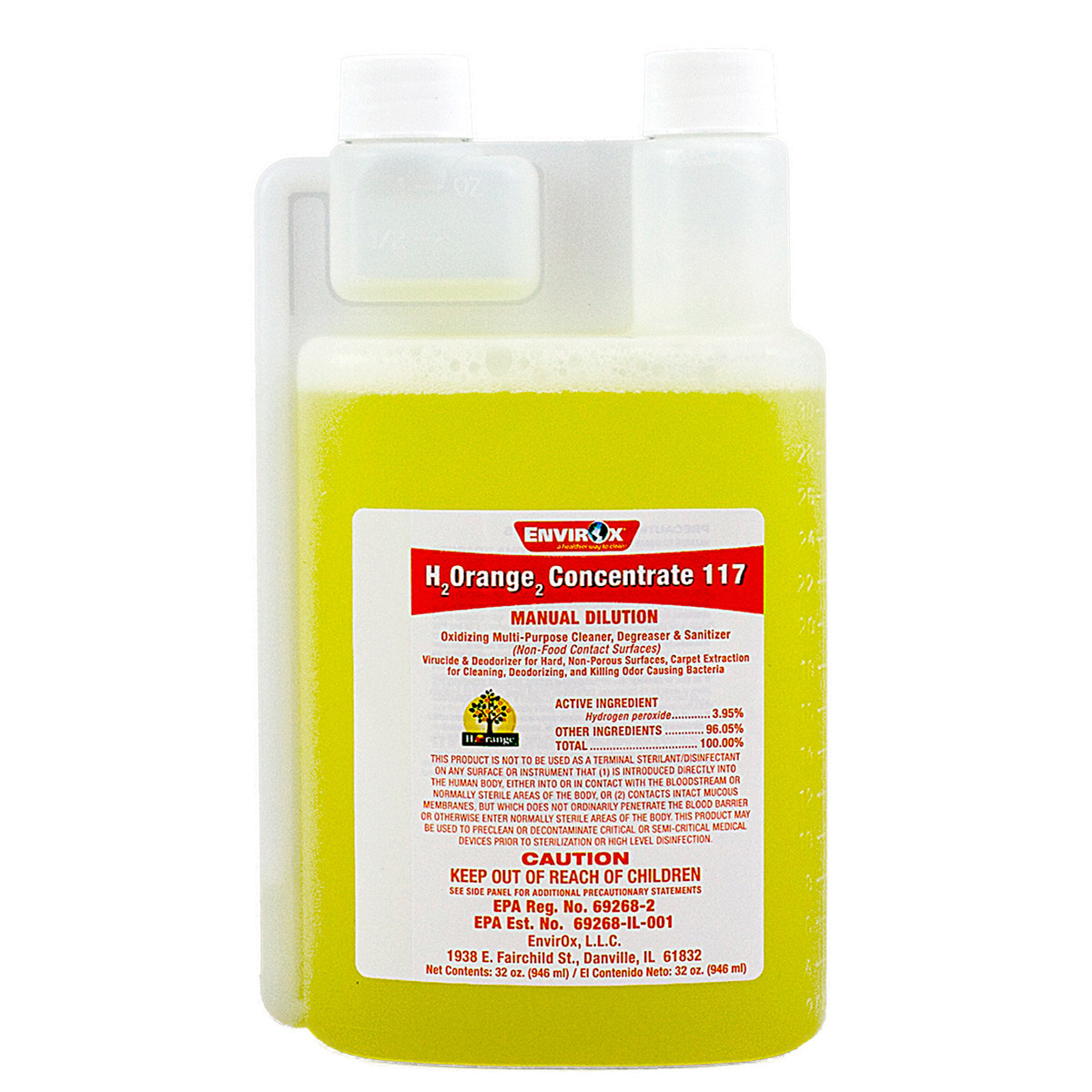 EnvirOx #117 H2Orange2 Concentrate, Simple Measures 1/Qt