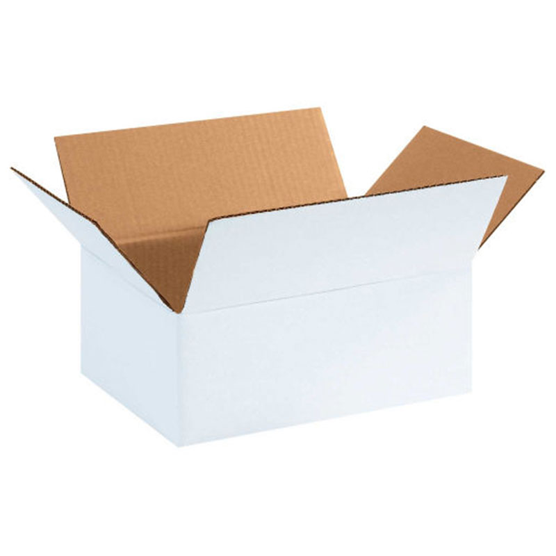 11-3/4" x 8-3/4" x 4-3/4" White Corrugated Box