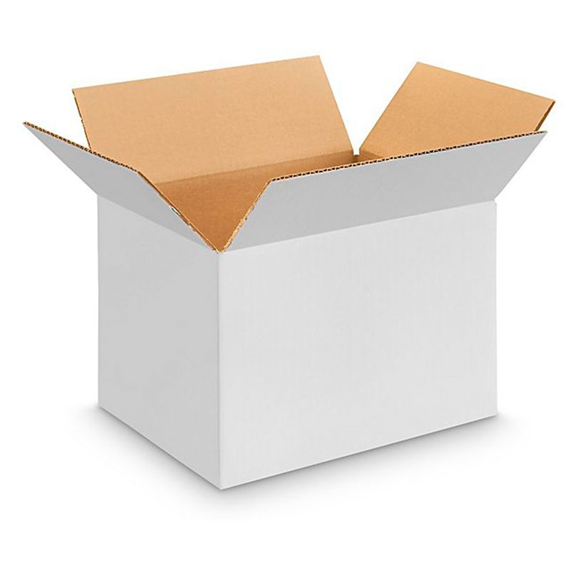 11-3/4" x 8-3/4" x 8-3/4" White Corrugated Box