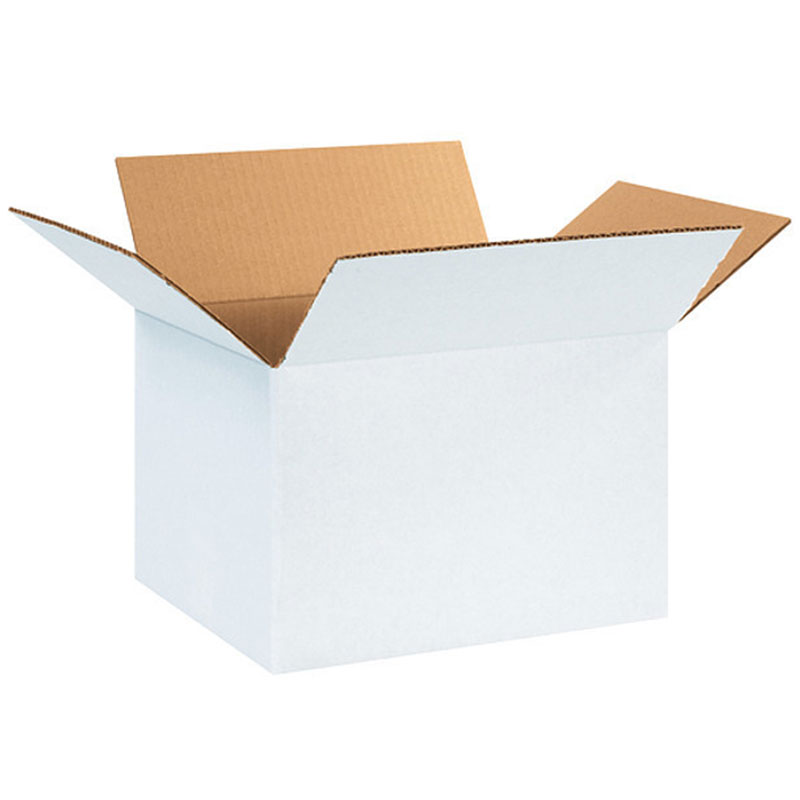 12" x 10" x 10" White Corrugated Box