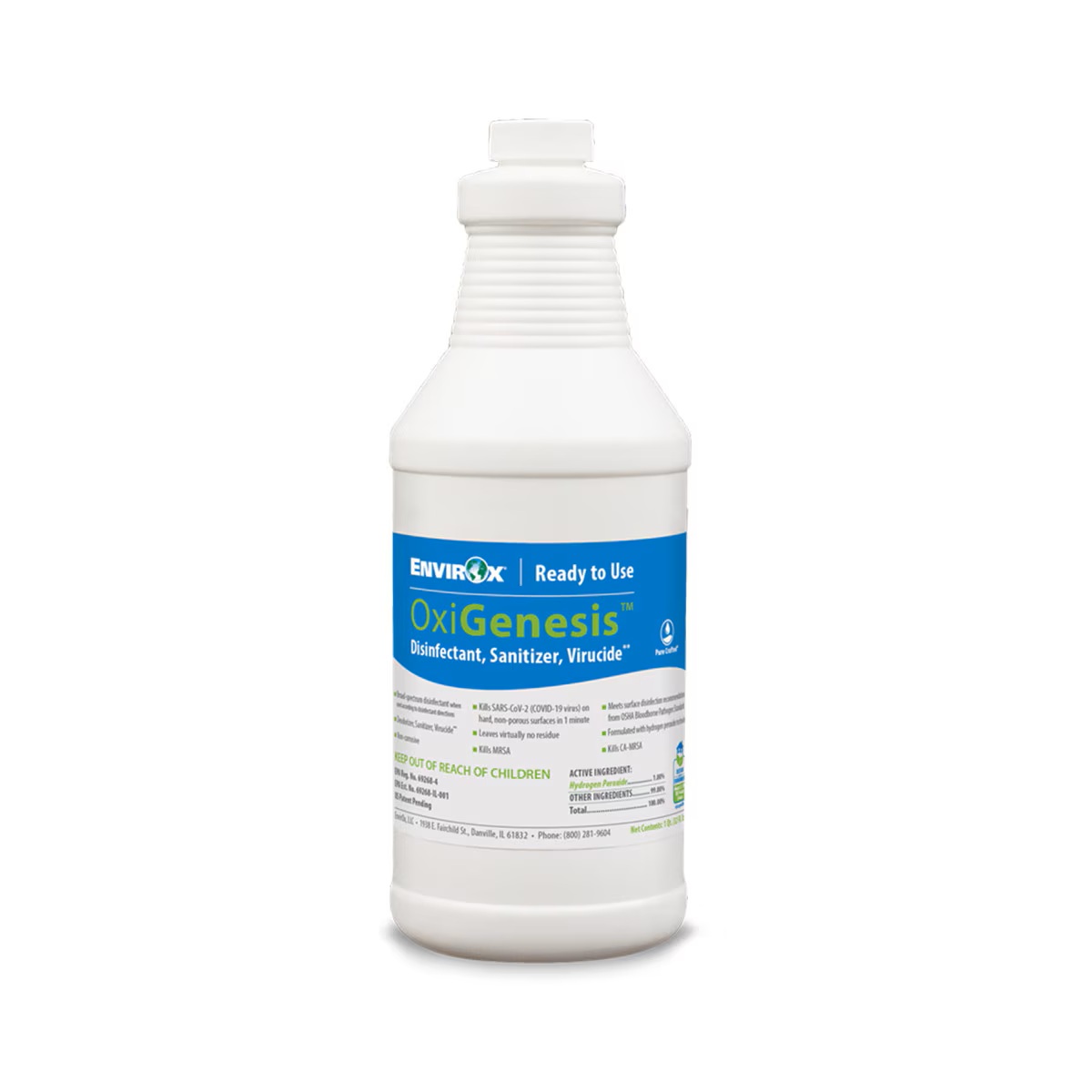 EnvirOx #122 OxiGenesis Disinfectant RTU, 6/Cs