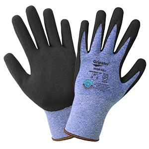 Gripster&reg; 360 Blue/White Nylon/Spandex General Purpose Gloves, XL, 12 Pair/Pkg