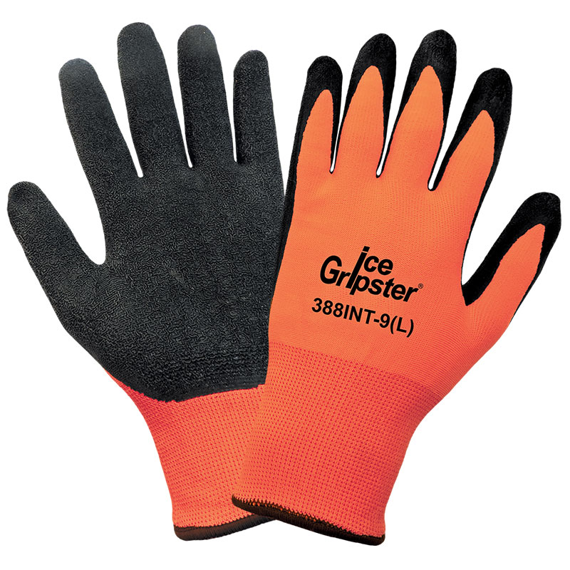 Ice Gripster® water repellent gloves, Medium, 12 Pair/Pkg