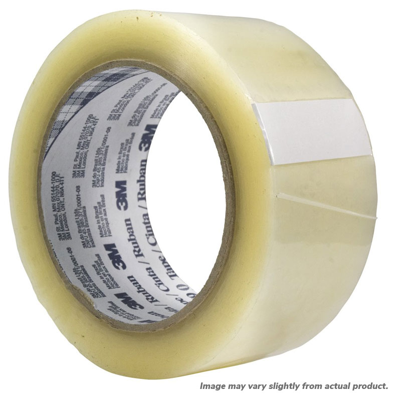 3M™ 2" x 110yd Clear Hot Melt Tape 1.9Mil 36/Cs