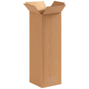 4" x 4" x 12" Tall Corrugated Box