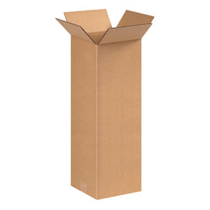 8" x 8" x 20" Tall Corrugated Box
