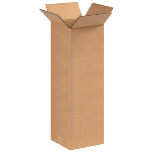 8" x 8" x 24" Tall Corrugated Box