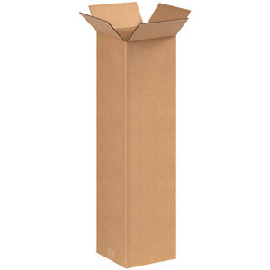 8" x 8" x 30" Tall Corrugated Box
