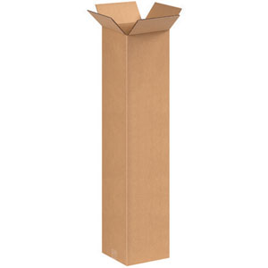 8" x 8" x 36" Tall Corrugated Box