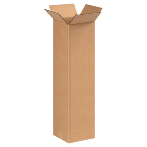 9" x 9" x 30" Tall Corrugated Box