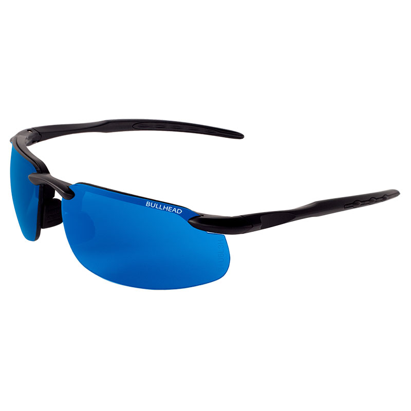 Swordfish Polarized Safety Glasses. Lens: Blue Mirror. Frame: Matte Black Swordfish Polarized Safety Glasses. Lens: Blue Mirror. Frame: Matte Black