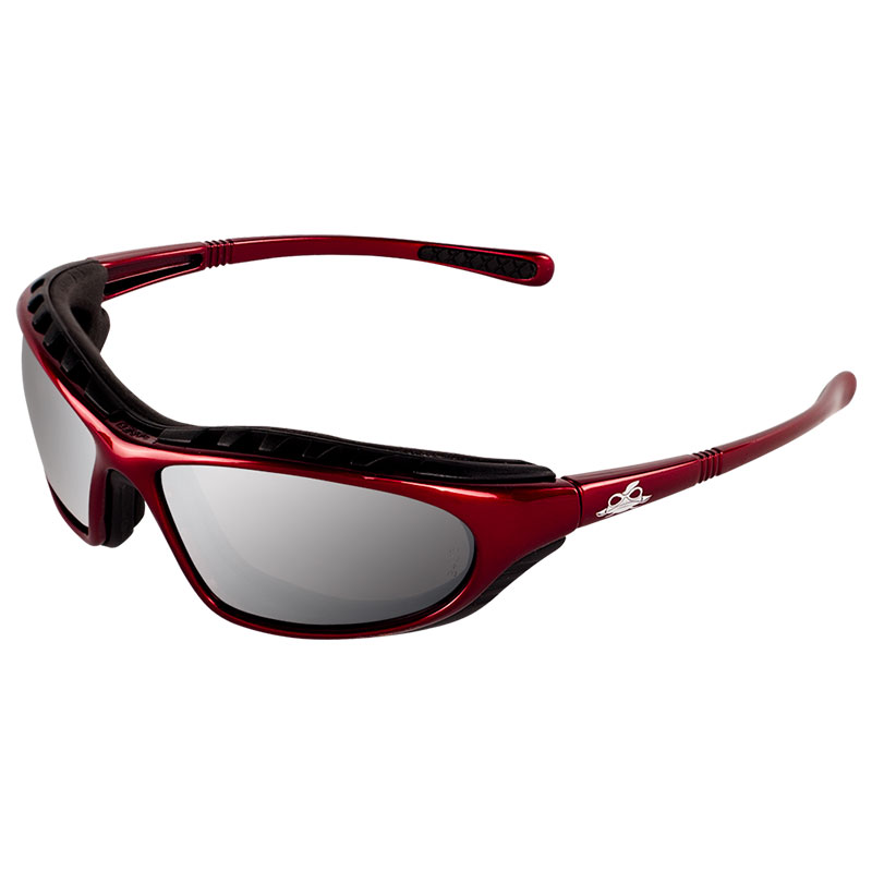Steelhead® Anti-Fog Safety Glasses. Lens: Silver Mirror. Frame: Shiny Red, 12/Cs. Steelhead® Anti-Fog Safety Glasses. Lens: Silver Mirror. Frame: Shiny Red, 12/Cs.
