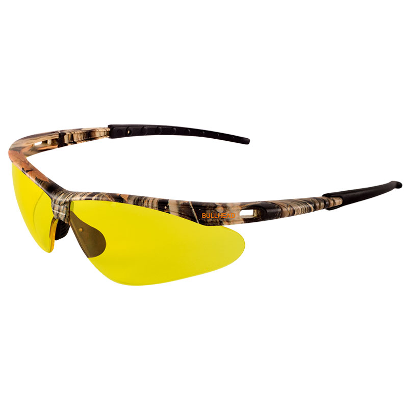 Stinger Anti-Fog Safety Glasses. Lens: Yellow. Frame: Camouflage, 12/Cs Stinger Anti-Fog Safety Glasses. Lens: Yellow. Frame: Camouflage, 12/Cs