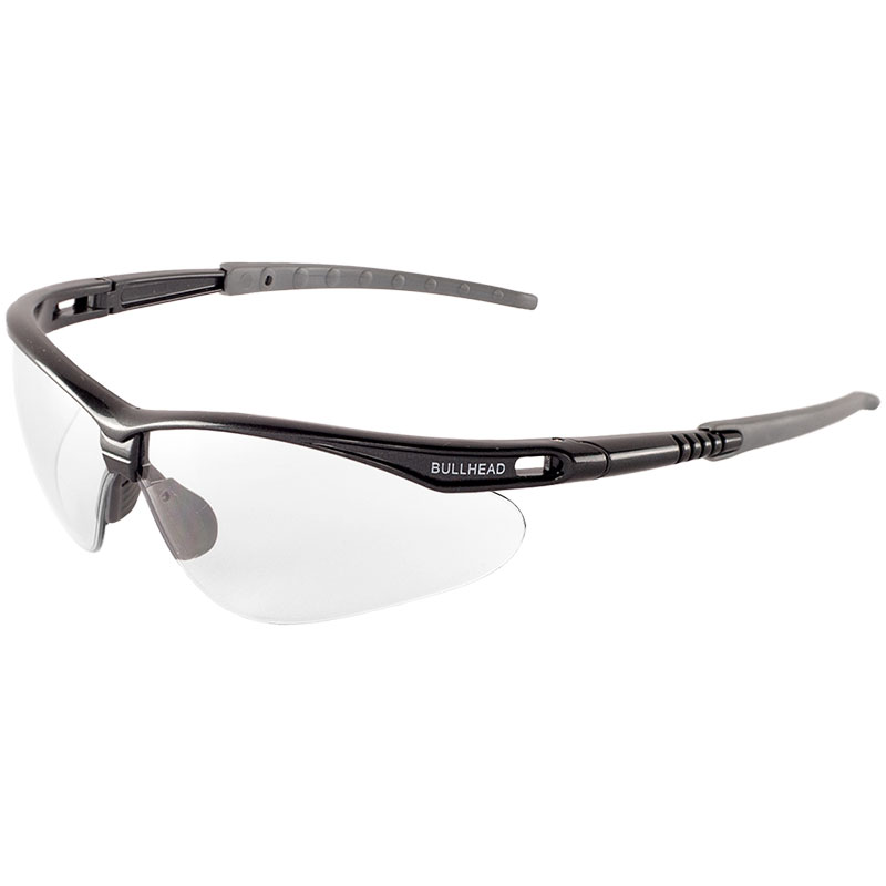 Stinger Safety Glasses. Lens: Clear. Frame: Shiny Pearl Gray, 12/Cs Stinger Safety Glasses. Lens: Clear. Frame: Shiny Pearl Gray, 12/Cs