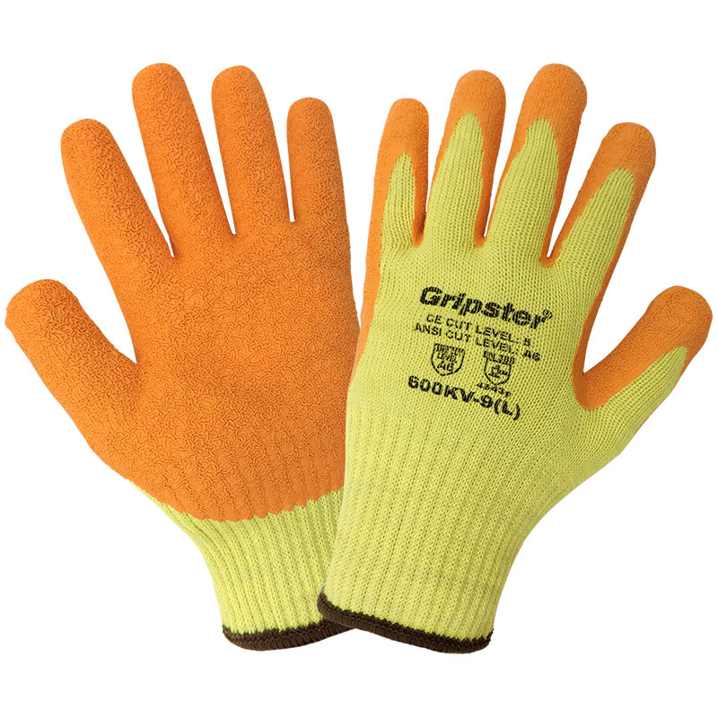 Gripster® High-Visibility Cut Resistant Gloves, ANSI Cut Level A6, Medium, 12 Pair/Pkg