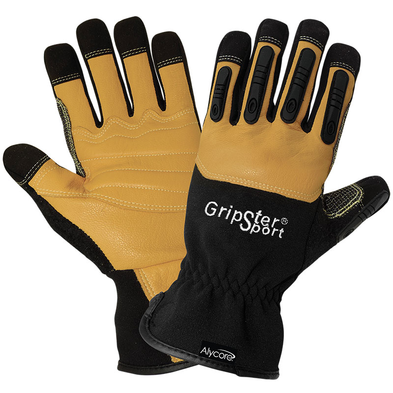 Gripster Sport, Cut and Hypodermic Needle Resistant Gloves, ANSI Cut Level A9 and A7, Large,1 Pair