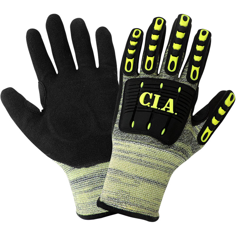Vise Gripster C.I.A. Gloves, Cut and Puncture Resistant Gloves, ANSI Cut Level A5, Large, 12 Pair/Pkg