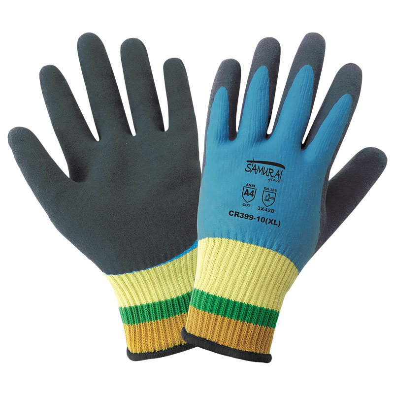 Samurai Gloves®, Liquid and Cut Resistant, ANSI Cut Level A4, Small, 12 Pair/Pkg