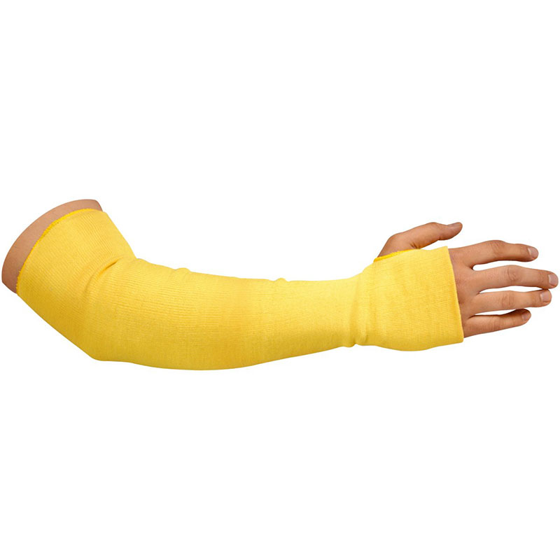 DuPont Kevlar® Double ply Kevlar Sleeve.  10" length, yellow. 1/Ea